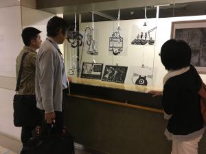 切り絵展様子写真