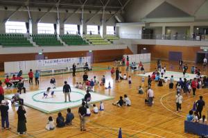 わんぱく相撲の開場の様子